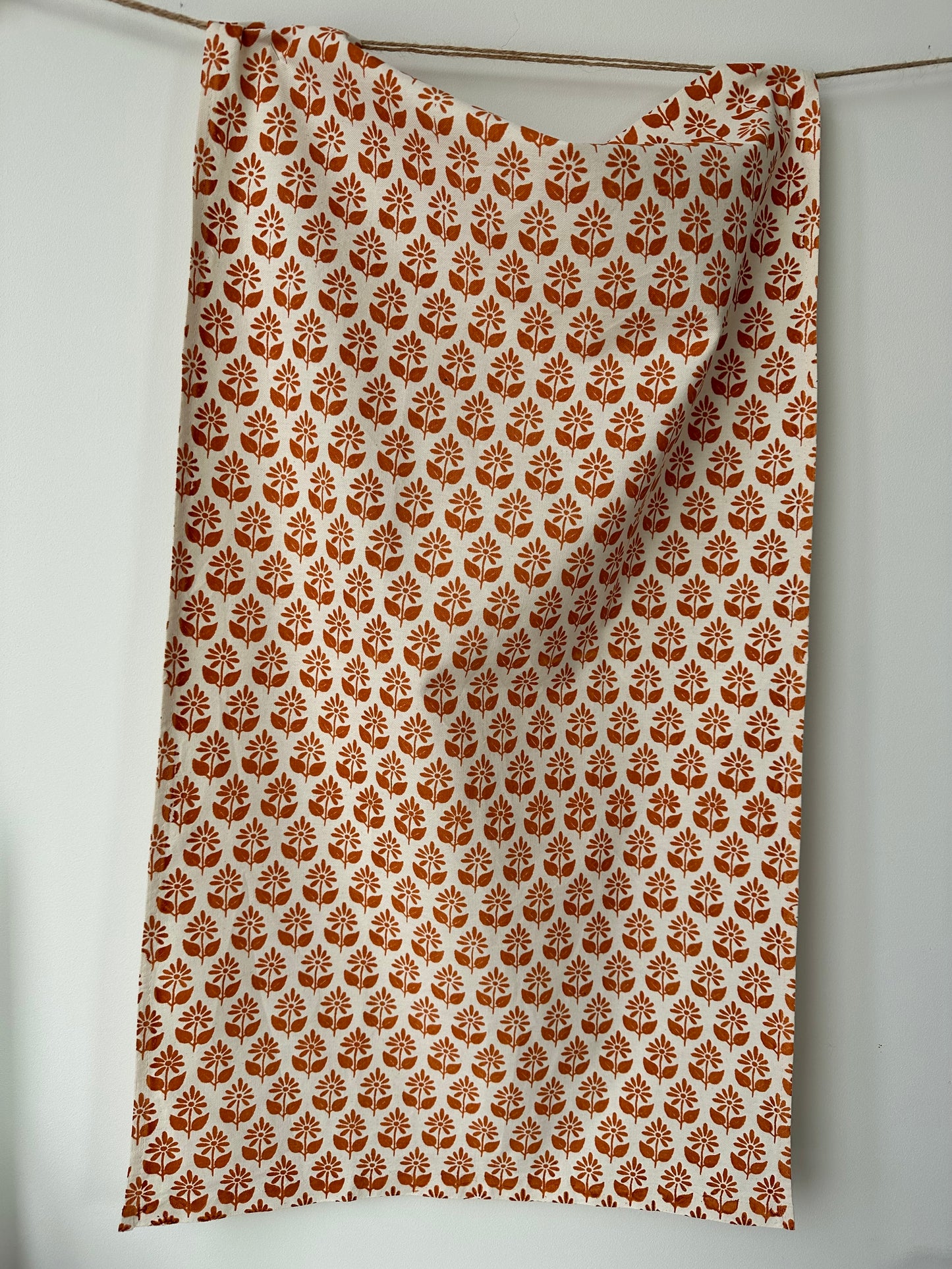 Tea Towels - Orange Flower