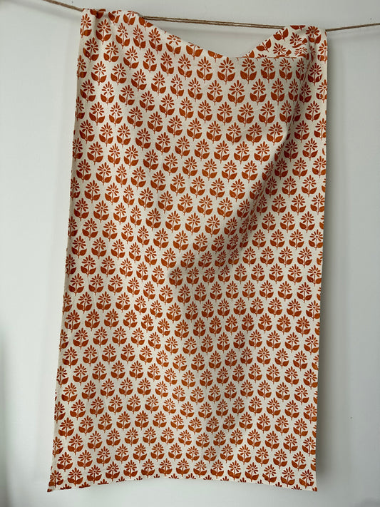 Tea Towels - Orange Flower