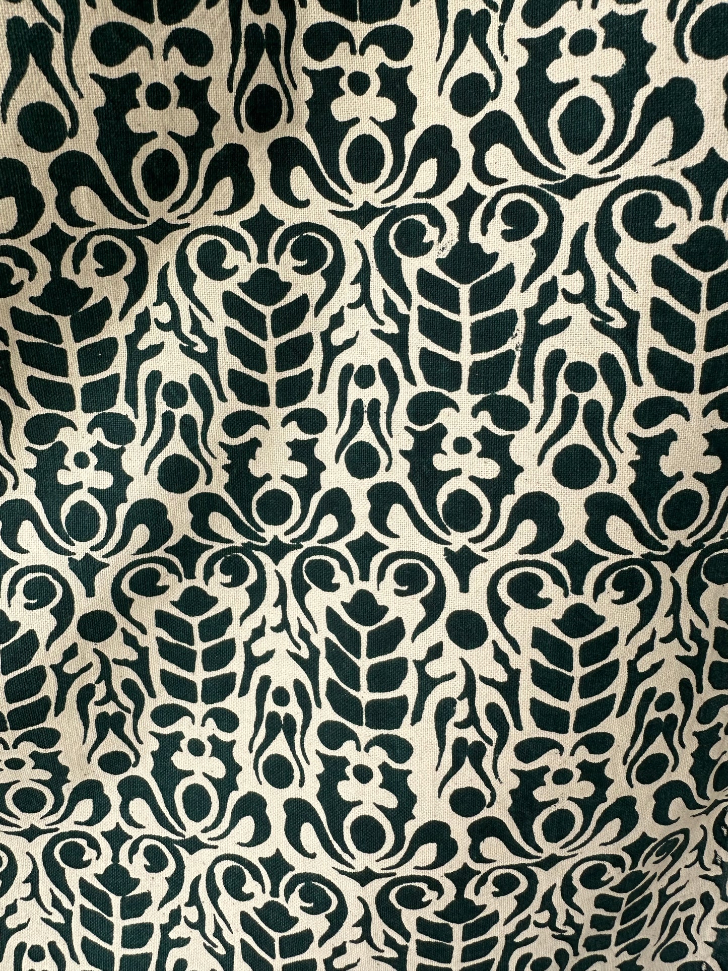 Tea Towels - Dark Green Print