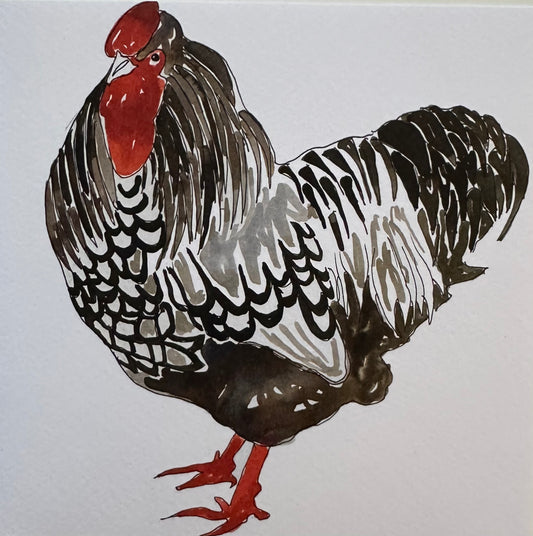 Cockerel Greetings Card