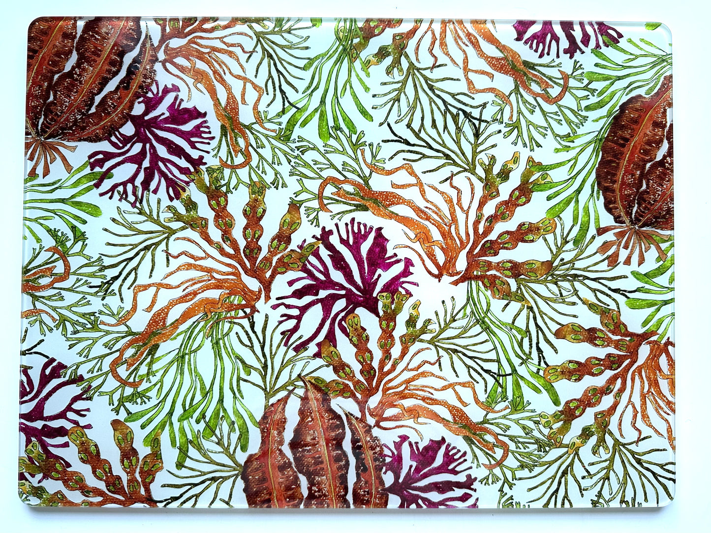 Glass Worktop Saver- Sea Meadow