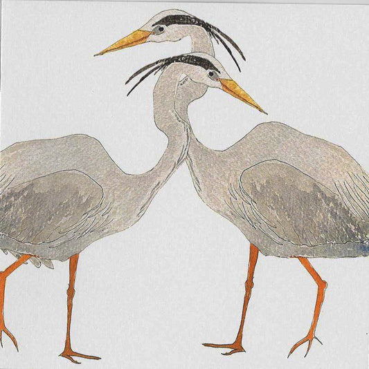 Heron Greetings Card