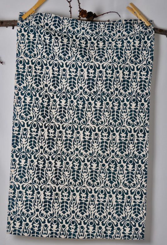 Verdant Rhythm - Handcrafted Cotton Tea Towel