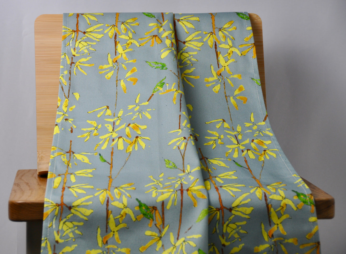 Forsythia Botanical - Handcrafted Cotton Tea Towel
