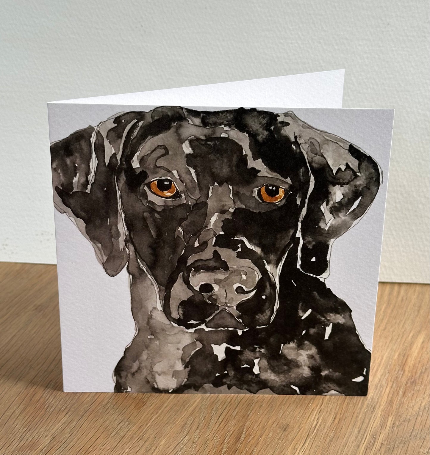 Labrador Greeting Card - British Dog Illustration Design