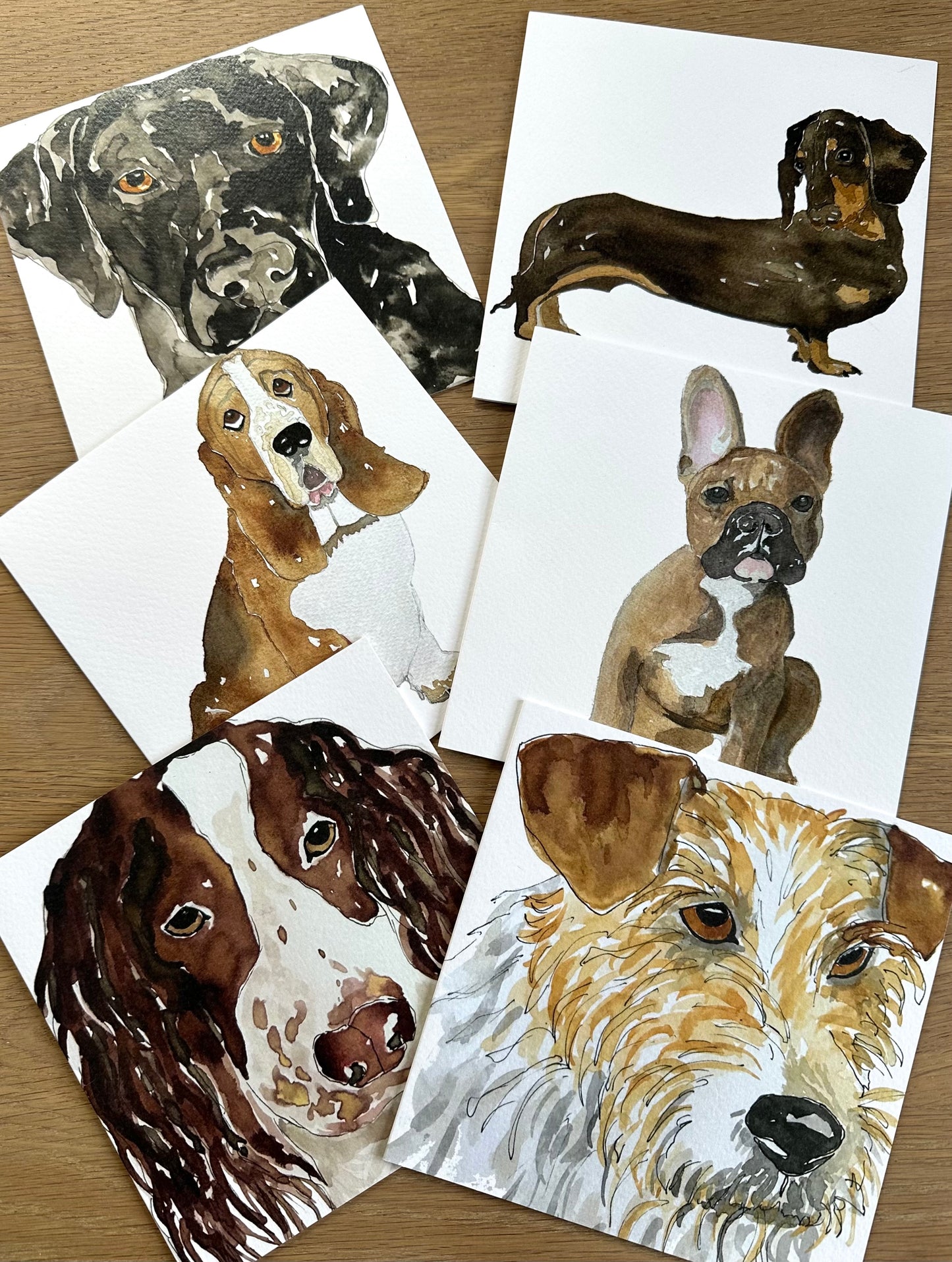 French Bulldog Greeting Card - British Dog Illustration Design