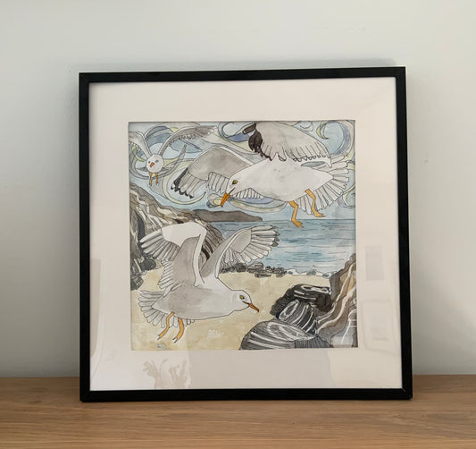 Cornish Flight - Cornish Gull Print