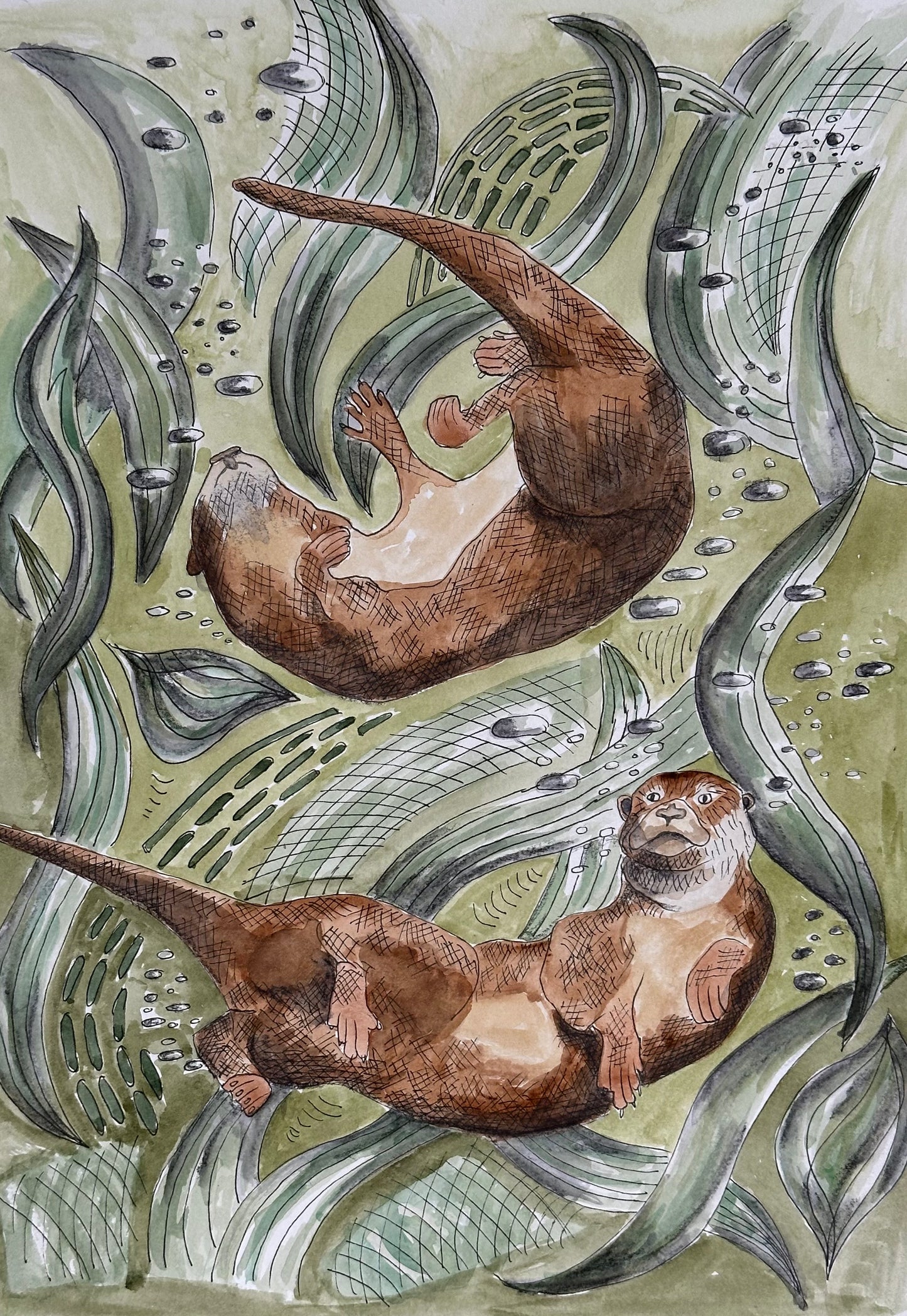 Otter Tea Towel