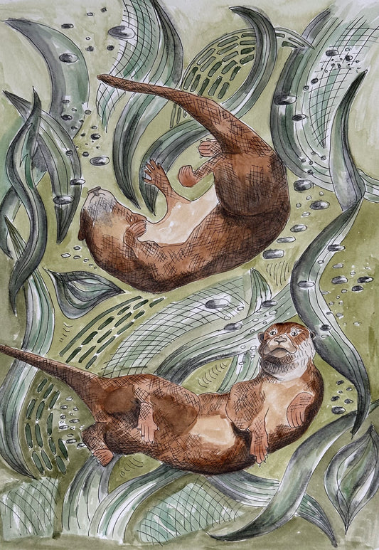 Otter Tea Towel