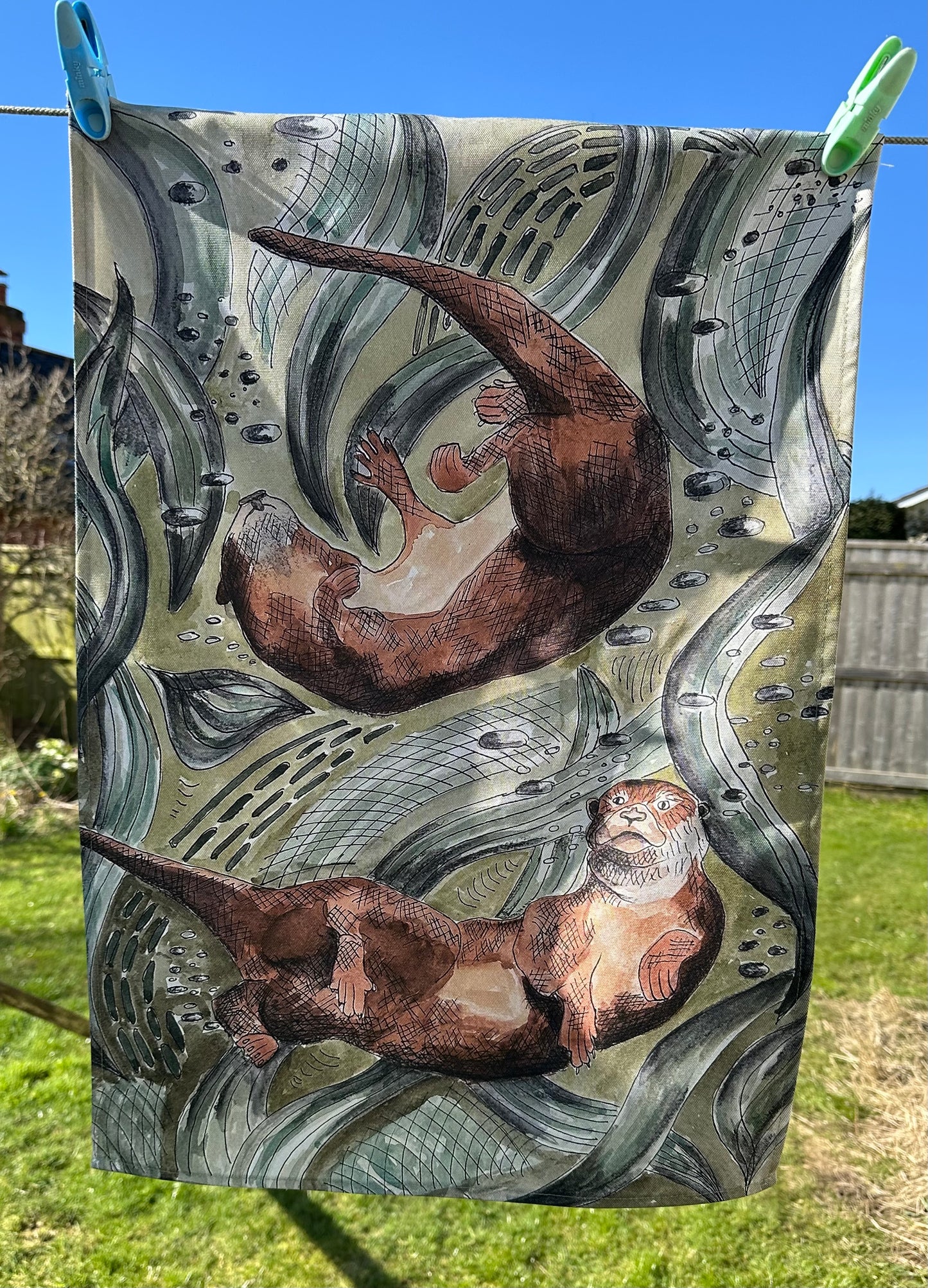 Otter Tea Towel