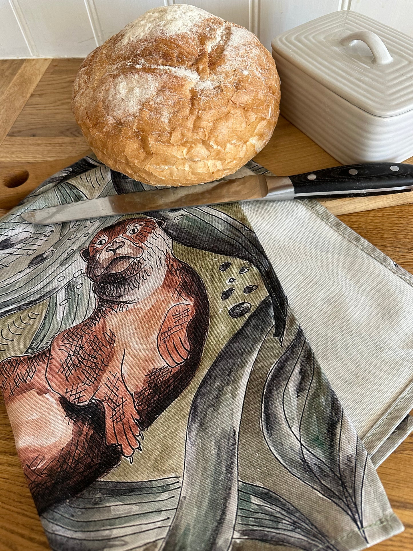 Otter Tea Towel