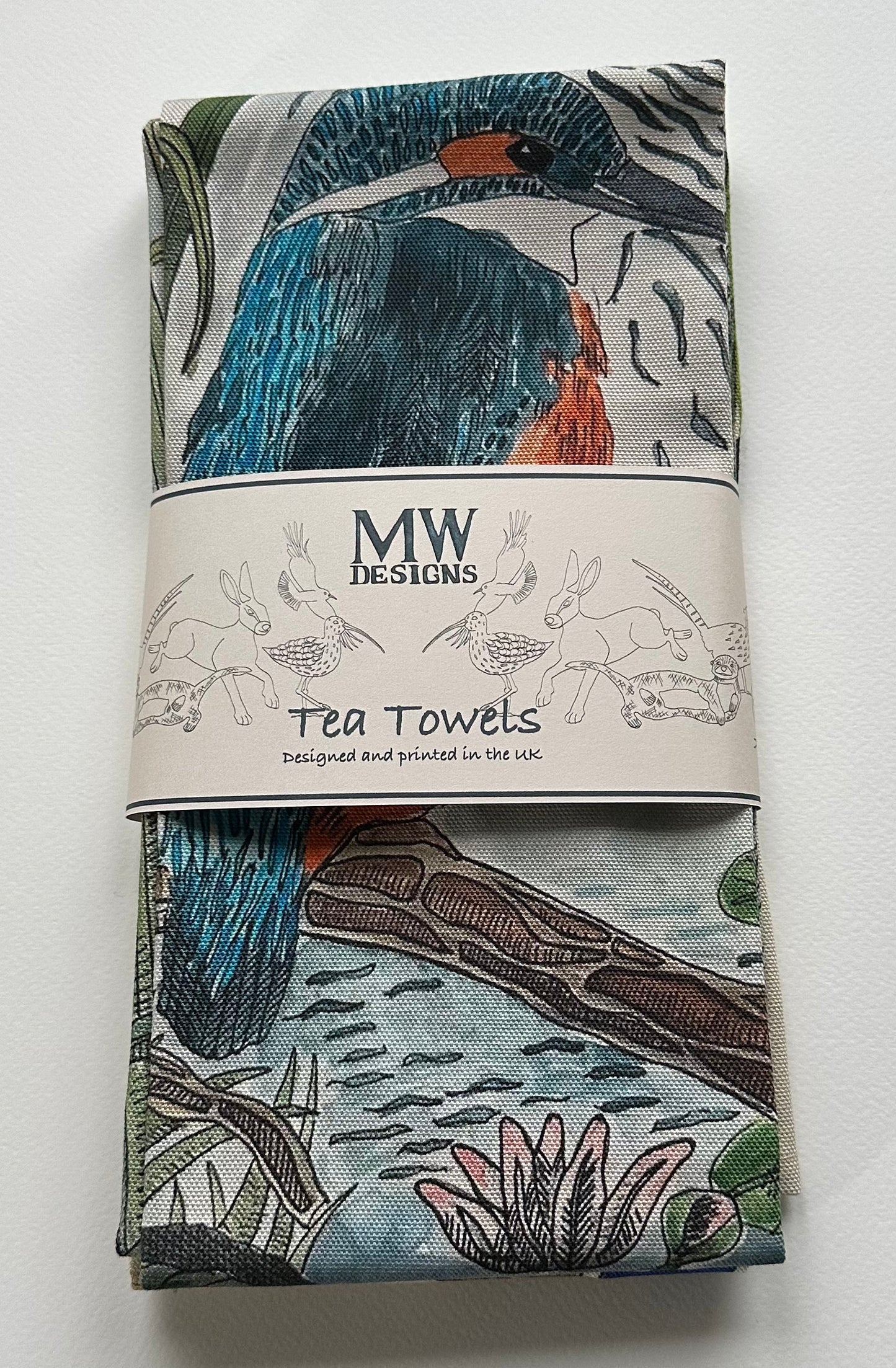 Kingfisher and Mallard Duck Tea Towel Bundle