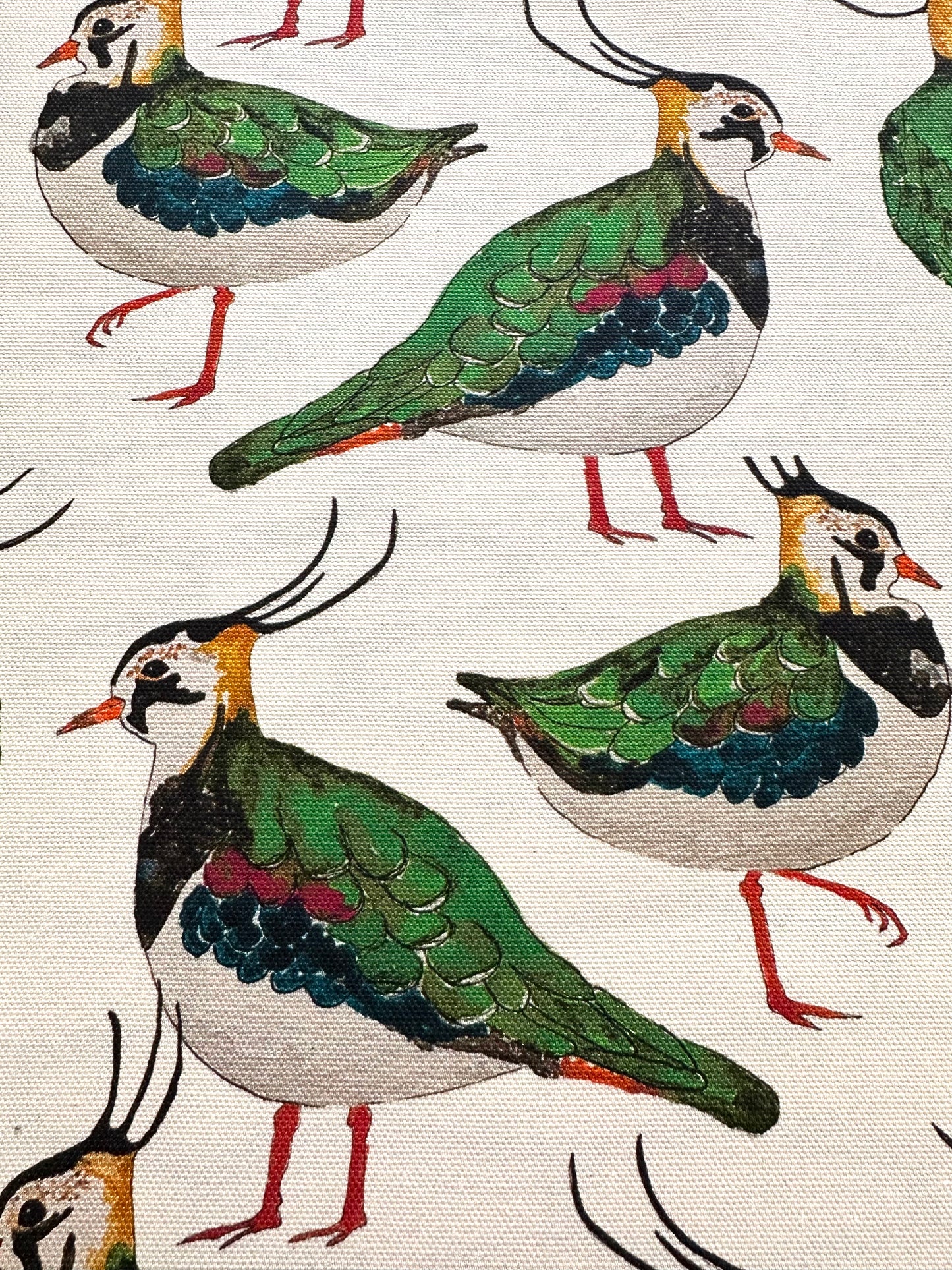 Lapwing Tea Towel - British Wildlife Kitchen Decor - Bird Lover Gift
