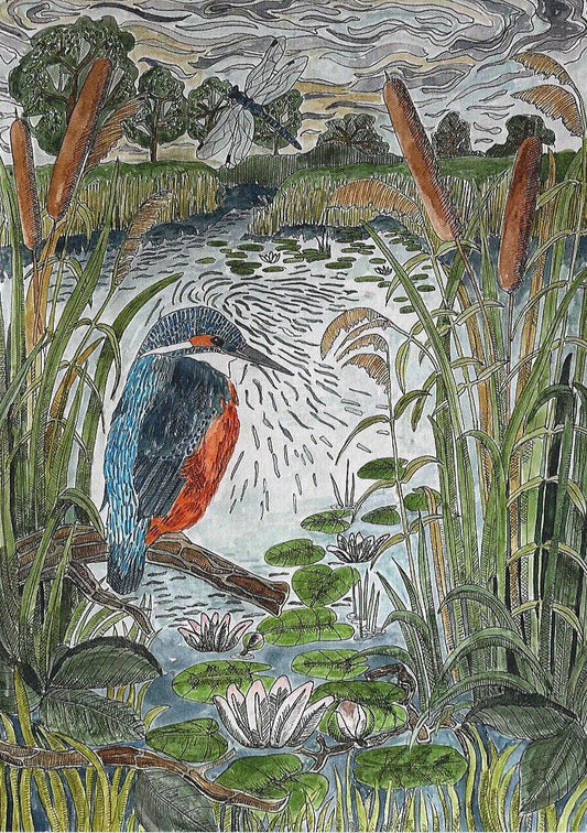 Kingfisher Greeting Card
